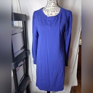 Duffield Lane Womens Medium Blue Midi Dress
